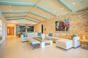 Living area - Alta Cana Penthouse Villa - a unique space in the exclusive beach of Cap Cana. (Punta Cana)