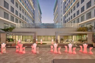 Outdoor banquet area