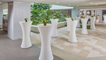 Outdoor banquet area