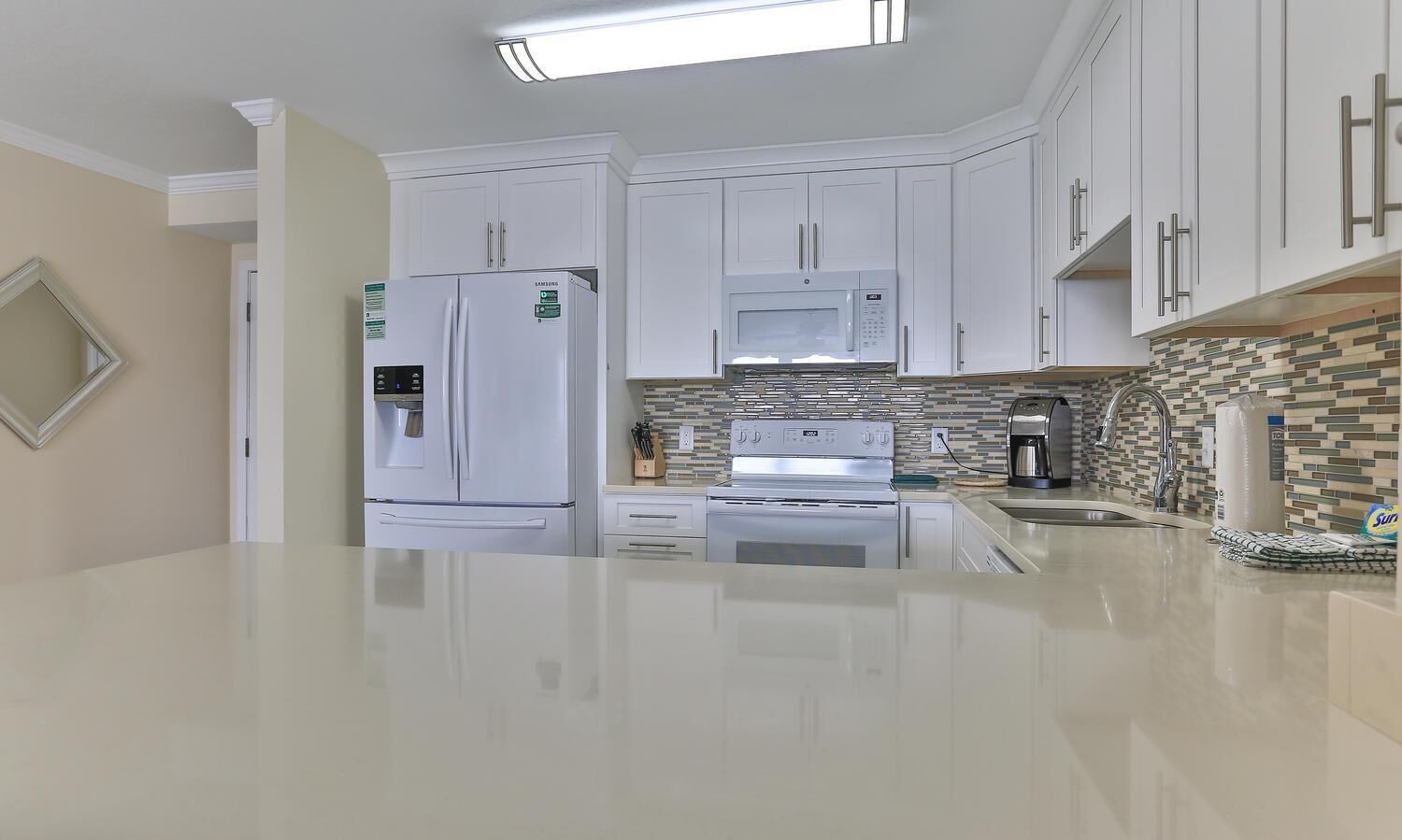 Condo, Multiple Beds, Bay View (Dolphin Point 402C) | Private kitchen | Oven, toaster