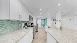 Condo, 1 King Bed with Sofa bed, Beach View (Inlet Reef 607) | Private kitchen | Oven, toaster - Inlet Reef 607 (Destin)