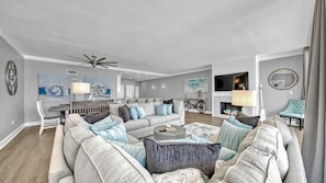 Condo, Multiple Beds, Ocean View (Shoreline Towers 2124) | Living area - Shoreline Towers 2124 (Destin)