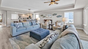 Condo, Multiple Beds (Harbor Landing 201B) | Living area - Harbor Landing 201b (Destin)