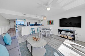 Condo, 1 King Bed with Sofa bed, Beach View (Pelican Beach 307) | Living area - Pelican Beach 307 (Destin)