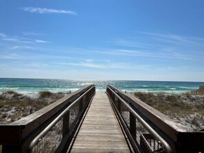 Private beach, white sand