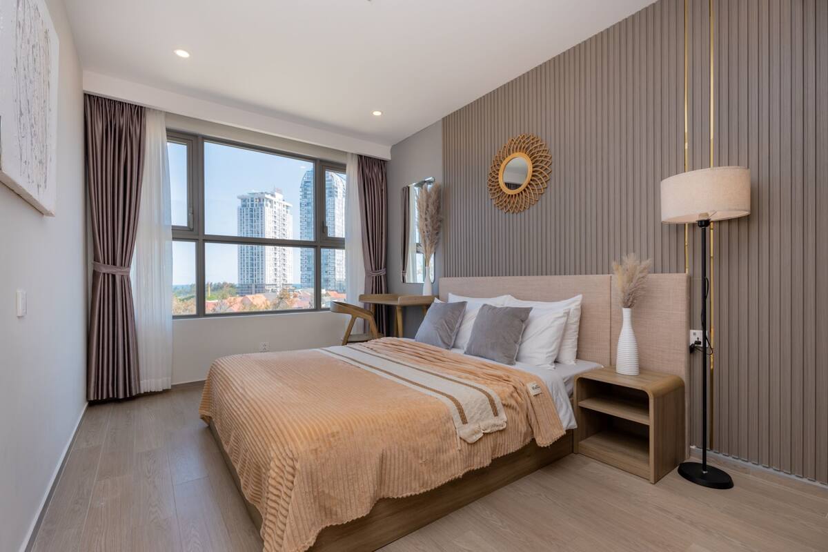 Junior Apartment, Kitchen, Ocean View | Living area | 49-inch LCD TV with digital channels