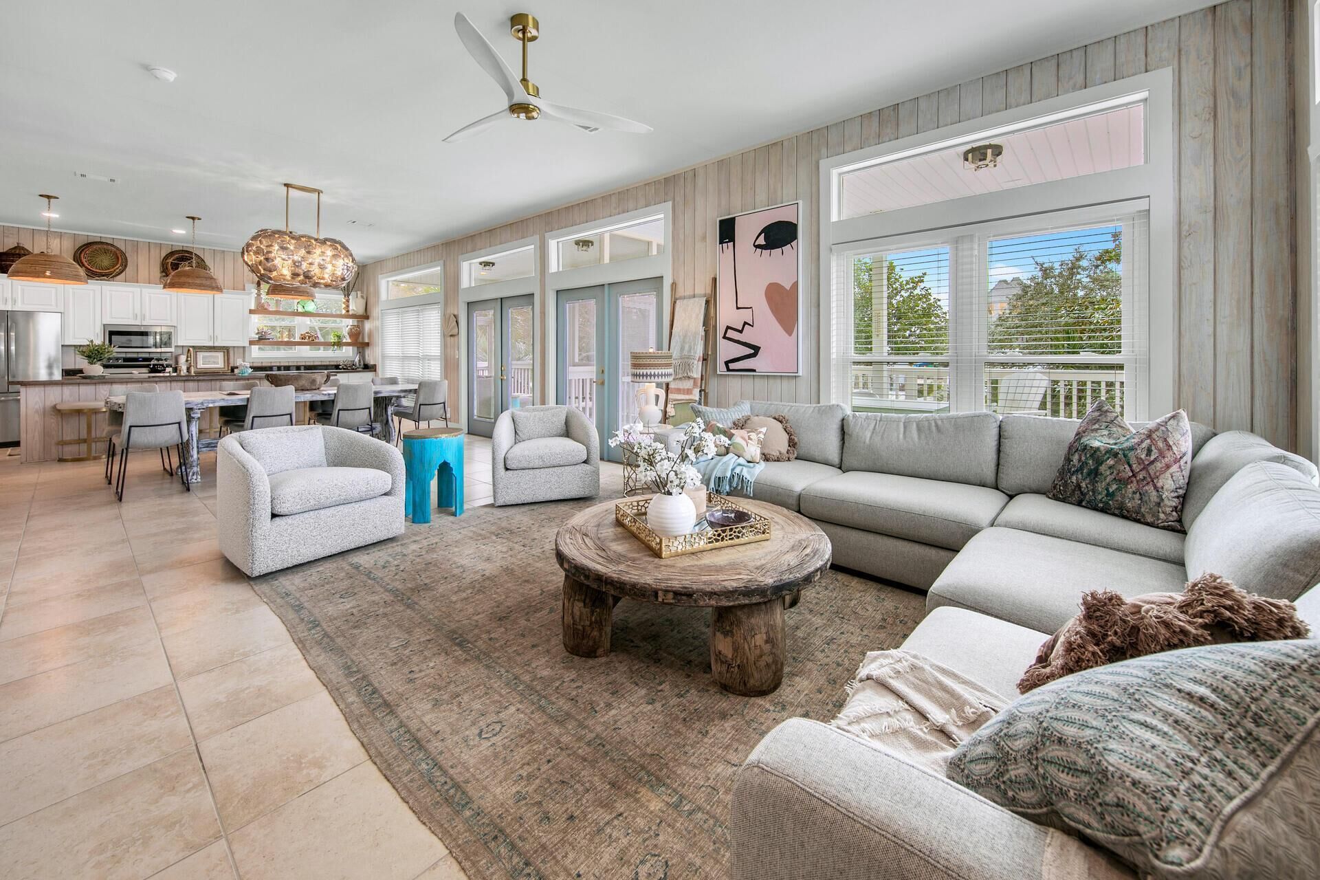 Casa, varias camas (Cloud Nine) | Área de sala de estar