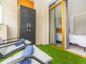 1 makuuhuone, silitysrauta/-lauta, vauvan matkasänky, ilmainen Wi-Fi