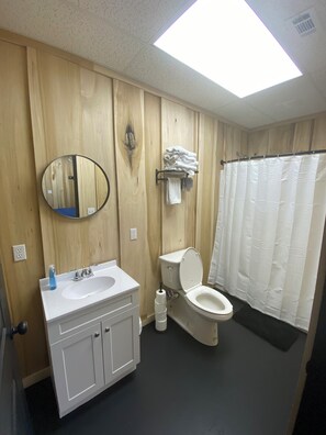 Towels, soap, toilet paper