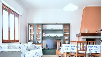 Télévision, cheminée