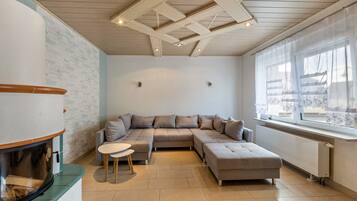 TV, fireplace, ping pong