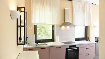 Fridge, oven, stovetop, dishwasher