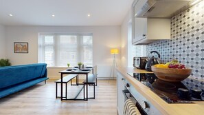 Microwave, oven, coffee/tea maker, toaster