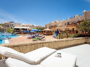 Terrace/patio - 501 Yucca Park Second Line To Beach, Pool and Free Wi Fi (Costa Adeje)
