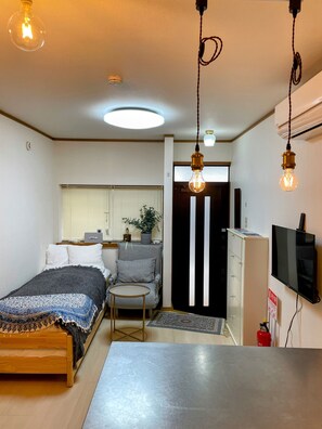 Leilighet – basic, ikke-røyk (101) | 1 soverom, strykejern/-brett og wi-fi (inkludert)