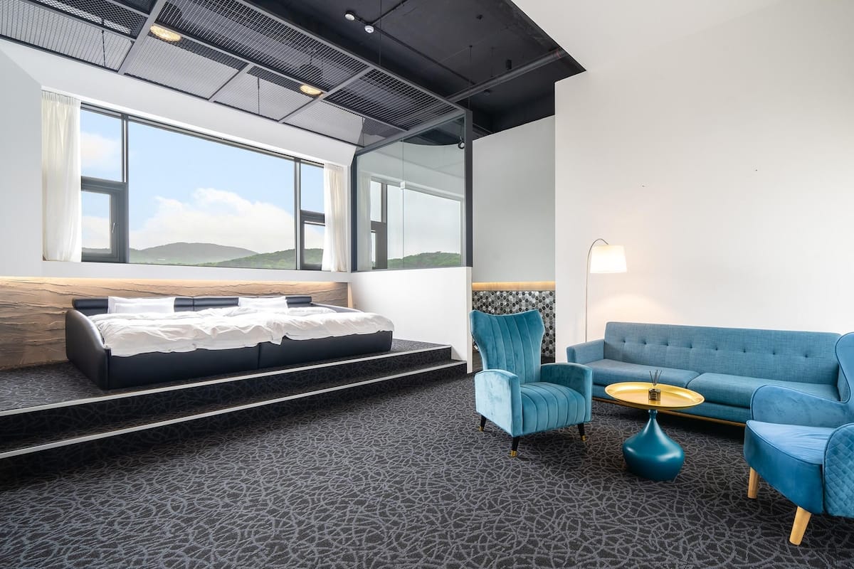 Chambre, 1 chambre (Standard double B type_blue) | 1 chambre, Wi-Fi gratuit