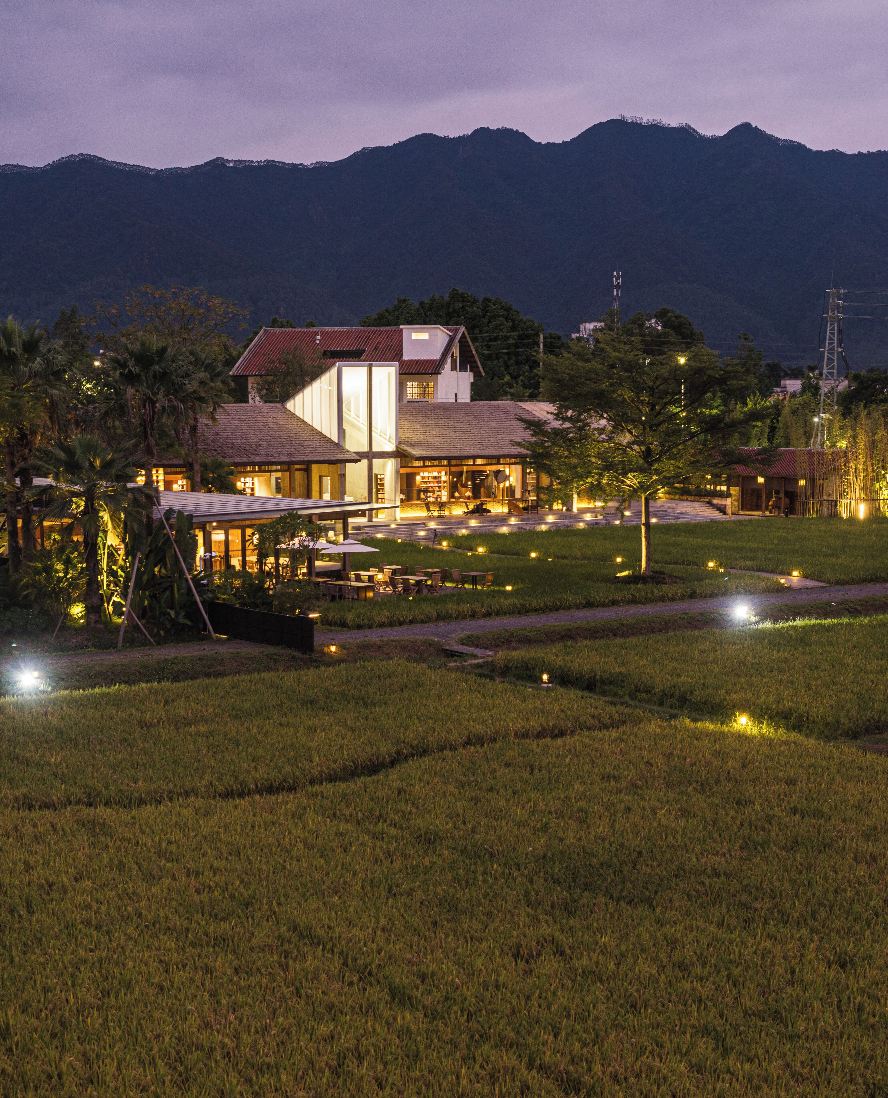 Front of property - evening/night