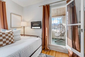 2 bedrooms, iron/ironing board, travel crib, WiFi