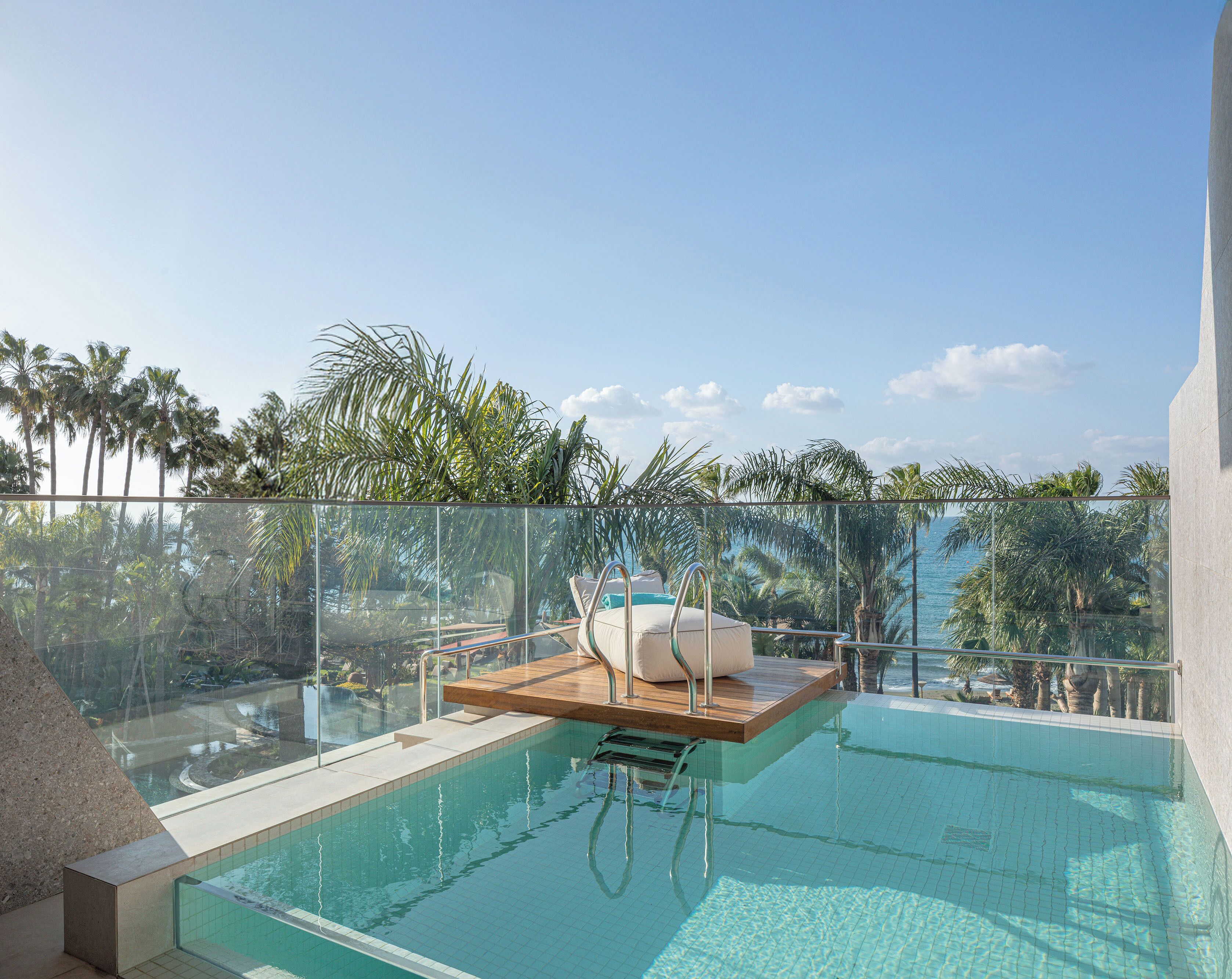 Junior Suite Upper Floor, Sea View, with private pool | View from room