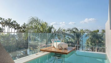 Suite – junior, privat basseng, sjøutsikt | Utsikt fra rommet