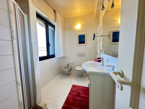 Haartrockner, Bidet, Handtücher, Seife