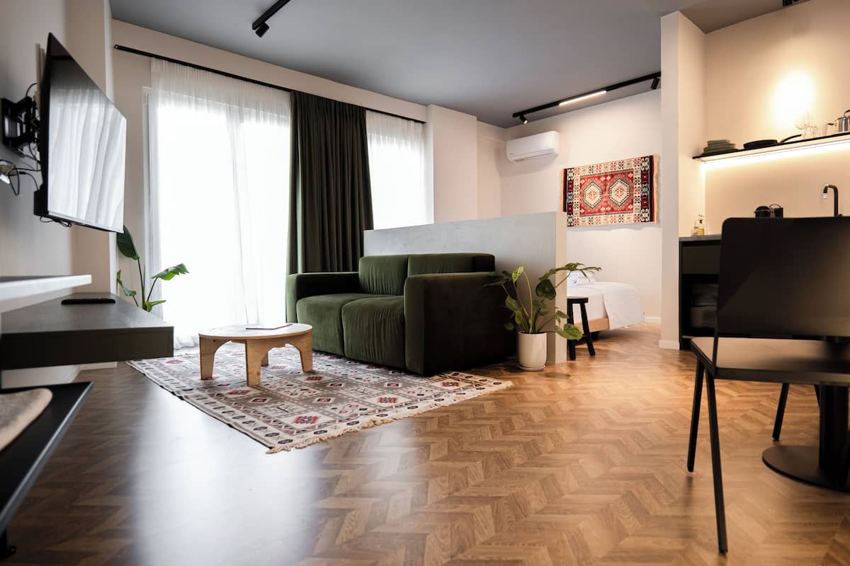 Superior Studio Suite, City View | 1 bedroom, premium bedding, individually decorated