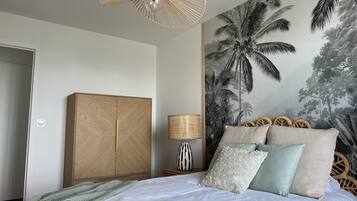 1 chambre, fer et planche à repasser, lit parapluie, Wi-Fi gratuit