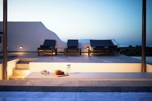 Villa, 2 Bedrooms, Private Pool, Vineyard View | Terrace/patio - Vinebranch Villas (Santorini)