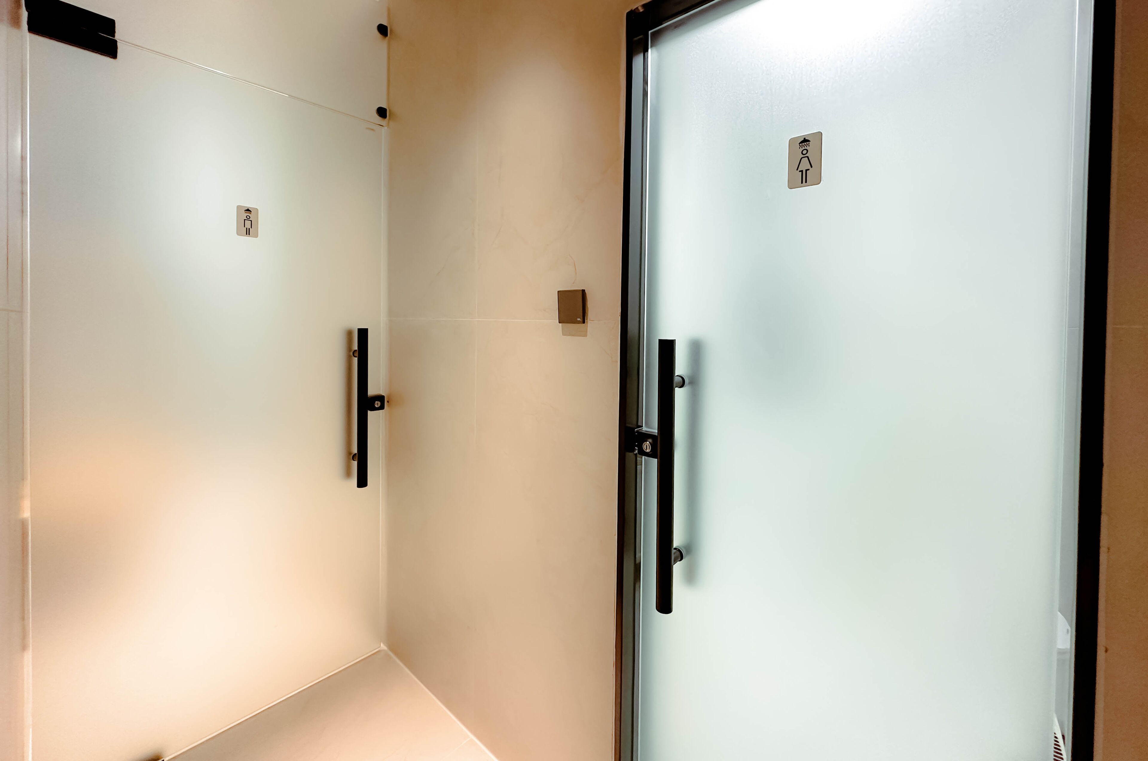 Basic Shared Dormitory, City View | Bathroom | Hair dryer, slippers, towels, soap