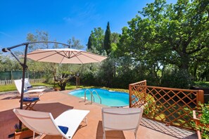 Standard House, 5 Bedrooms, Fireplace, Mountainside (Casale Pontarello) | Pool - Casale Pontarello (Vetralla)