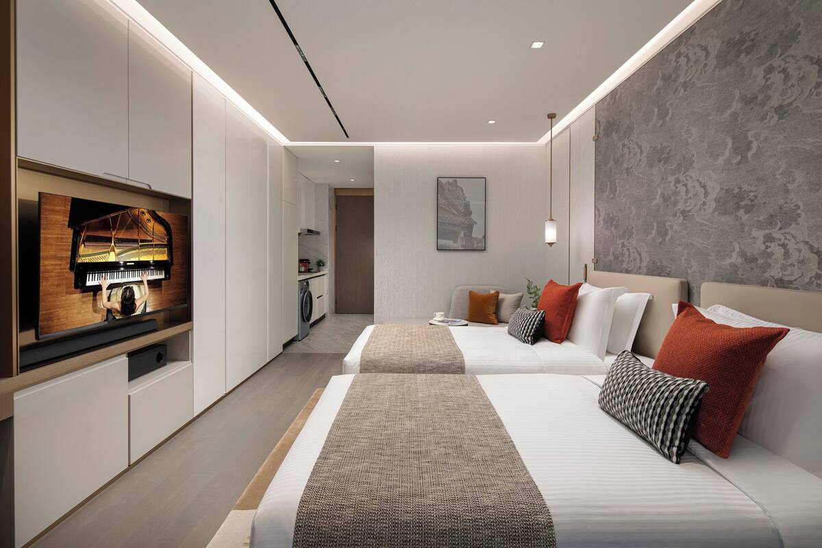 Studio Deluxe, 2 giường đơn | Bộ đồ giường cao cấp, chăn bông, két bảo mật tại phòng 