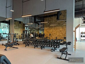Gym - WelHome - Exclusive 2BR Apartment in Downtown Forte (Dubai)