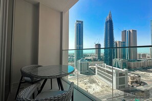 Deluxe Apartment, Balcony, City View | Balcony - WelHome - Exclusive 2BR Apartment in Downtown Forte (Dubai)