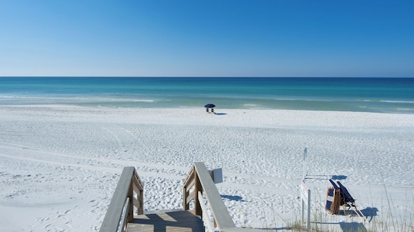 Vlak bij het strand