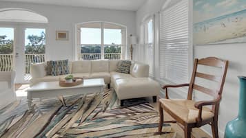 Condo, Multiple Beds, Balcony, Pool View (Seaview Villas A402) | Living area