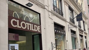A storefront with a large glass window and a sign reading "CLOTILDE". - Porta Cerasa (Naples)