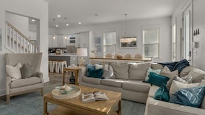 House, Multiple Beds, Balcony, Garden View (Serene Near the Sea) | Living area | 55-inch flat-screen TV with digital channels
