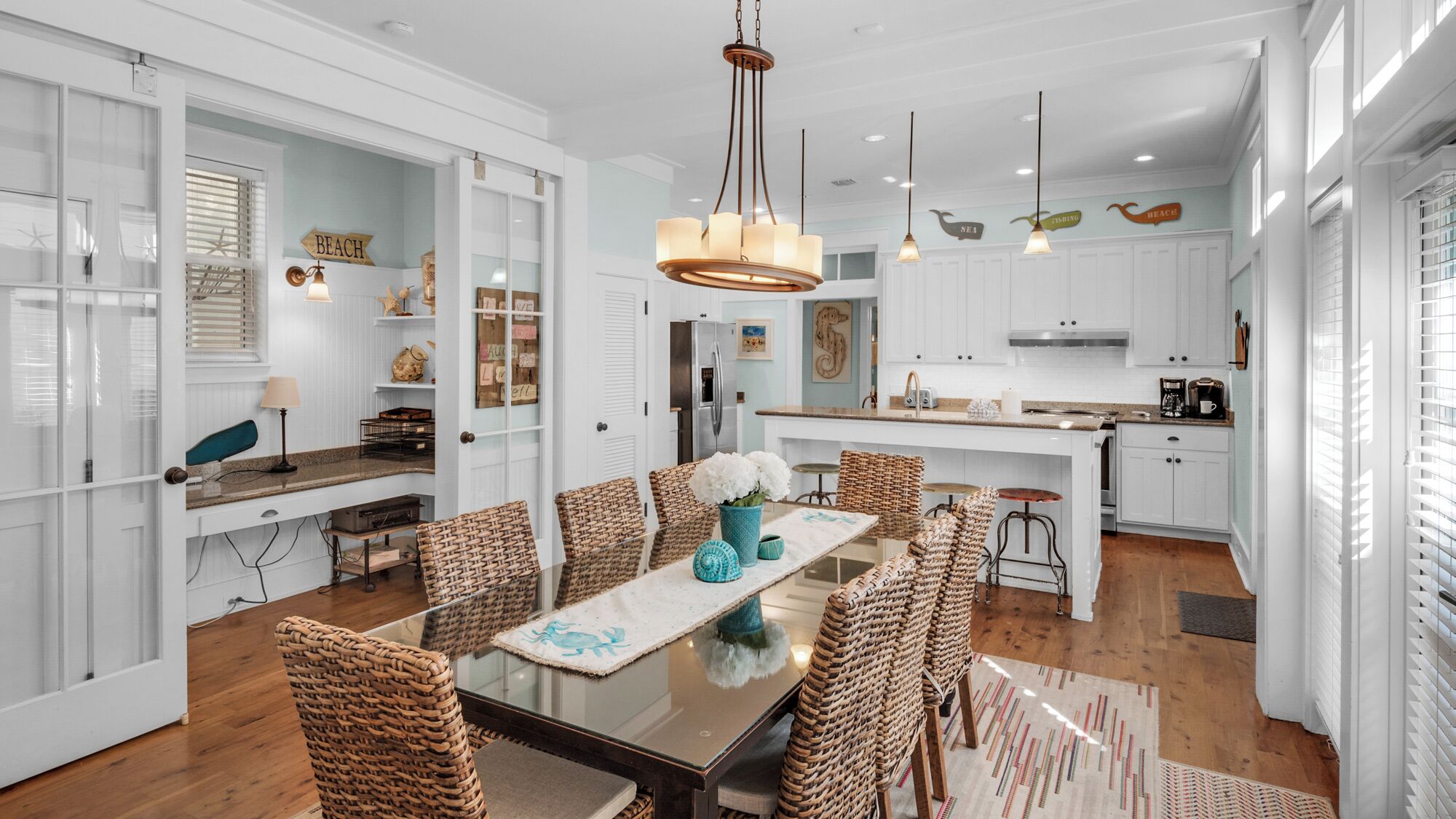 Casa, várias camas, varanda, vista para o jardim (A Whale's Tail) | Cozinha privada