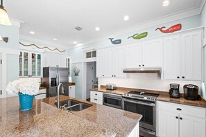 House, Multiple Beds, Patio, Garden View (A Whale's Tail) | Private kitchen - Watercolor - Watercolor Amenity Passes - Sleeps 8 (Santa Rosa Beach)