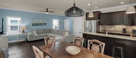 House, Multiple Beds, Patio, Garden View (Blue Mar) | Private kitchen | Coffee/tea maker