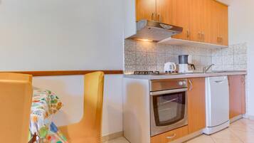 Apartment (Three Bedroom Apartment with Sea View) | Private kitchen | Fridge