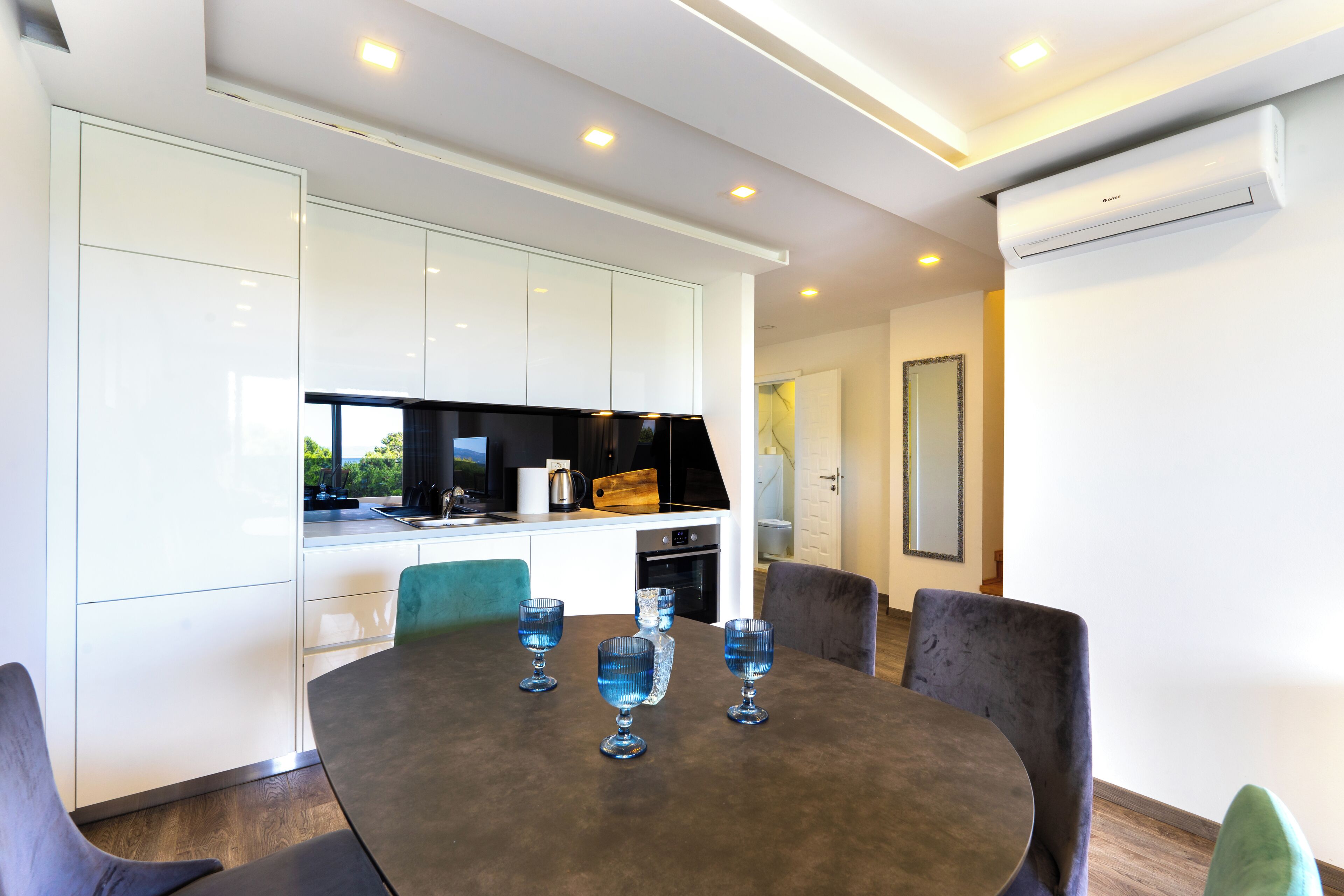 Deluxe-Apartment, Meerblick | Eigene Küche