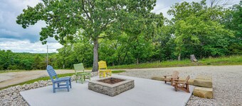 Fire Pit & Grill: Pet-friendly Lake Ozark Cabin!
