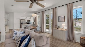 House, Multiple Beds, Pool Access, Pool View (Sublime ) | Living area | 40-inch flat-screen TV with digital channels, MP3 dock - Beautiful House With Private Heated Pool & Golf Cart - 30a/seagrove Beach (Santa Rosa Beach)