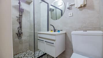 Standard Double Room, Park View | Bathroom | Shower, free toiletries, hair dryer, slippers