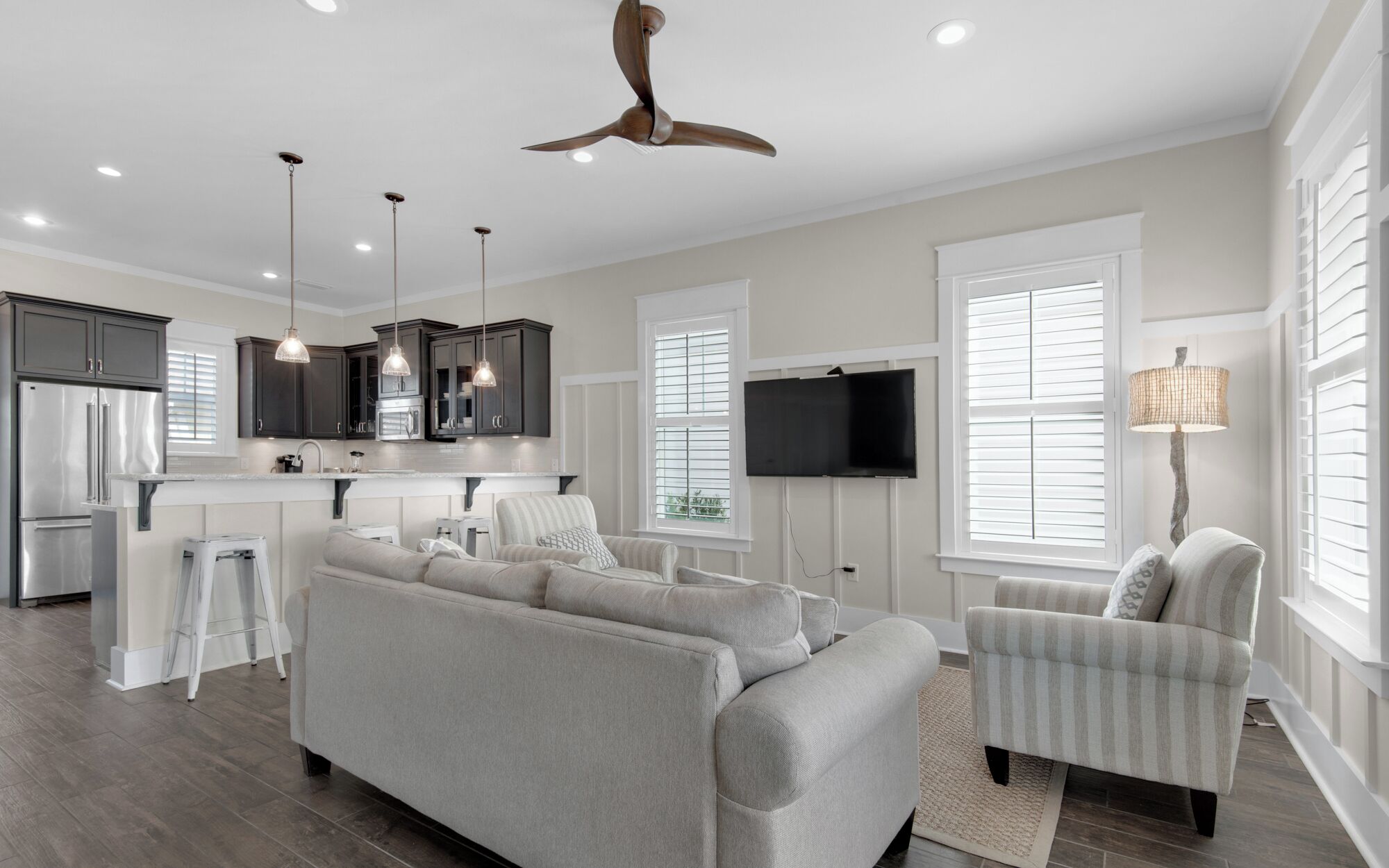 Ferienhaus, Mehrere Betten, Terrasse, Gartenblick (19 Moonlit Shores Ln) | Wohnbereich