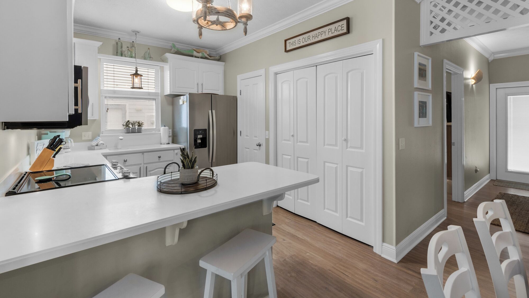 Casa, varias camas, patio, vistas al jardín (A Slice of Lime) | Cocina privada