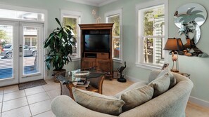 House, Multiple Beds, Patio, Garden View (Pink Flamingo) | Living area - Close to Beach Access & Rosemary~ Seacrest Lagoon Pool Access (Panama City Beach)