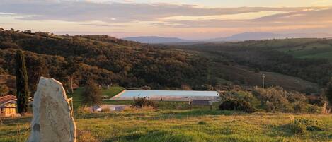 Blick von der Unterkunft