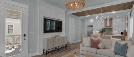 Maison, plusieurs lits, patio, vue jardin (Resting Beach Face) | Coin séjour